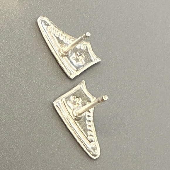 Sterling Silver Sneaker Stud Earrings – Fun, Novelty Design for Everyday Wear - Picture 7 of 14